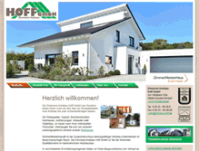 Tablet Screenshot of holzbau-hoff.de